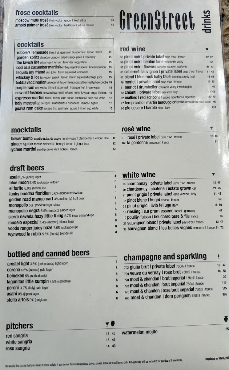 Greenstreet Cafe Menu - Image 5